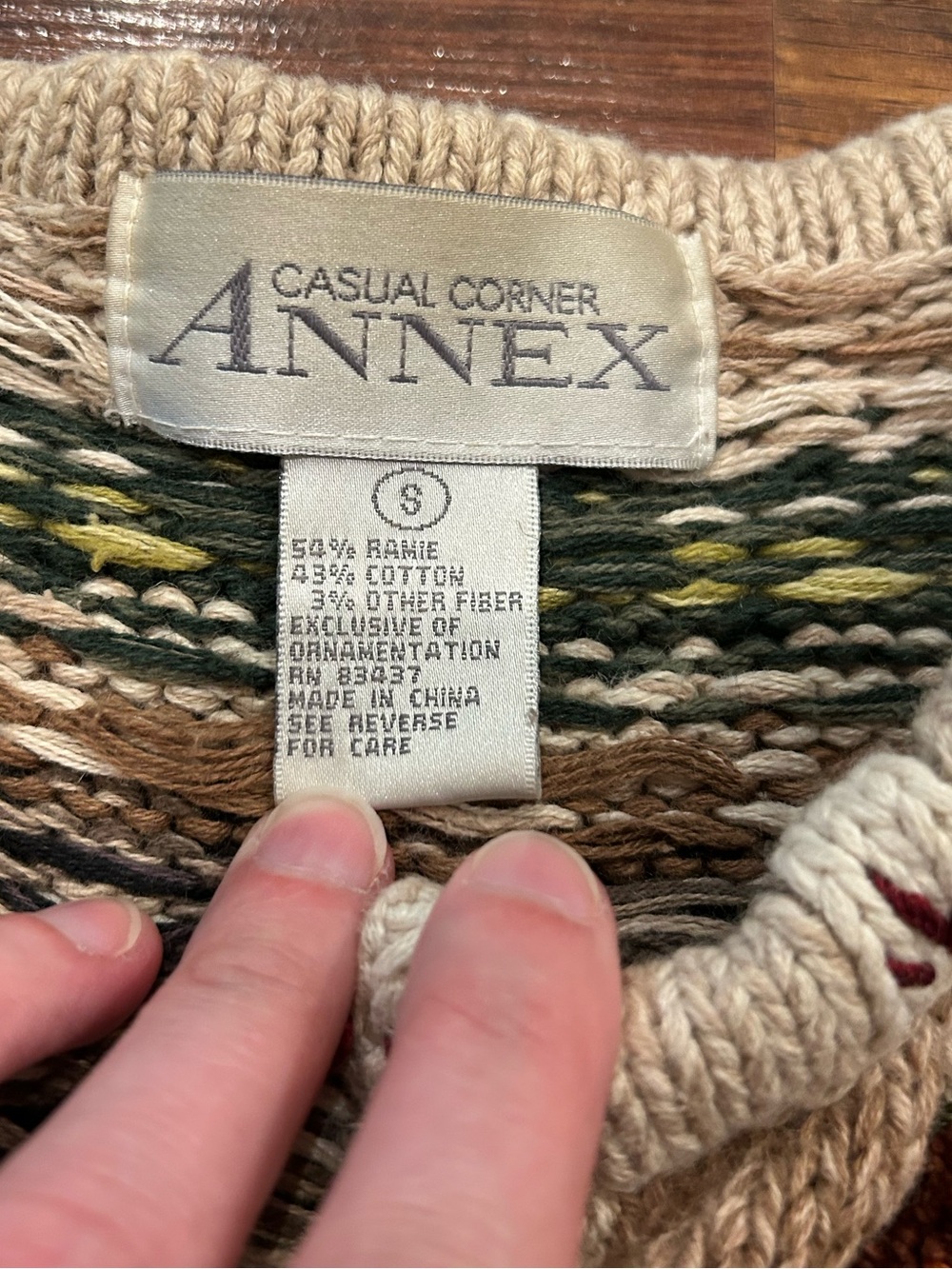 Cottage Core Sweater 90s Vintage Knit Chicken Fall Autumn Granny Cardigan Small - Picture 5 of 10